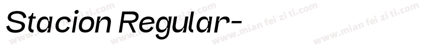 Stacion Regular字体转换
